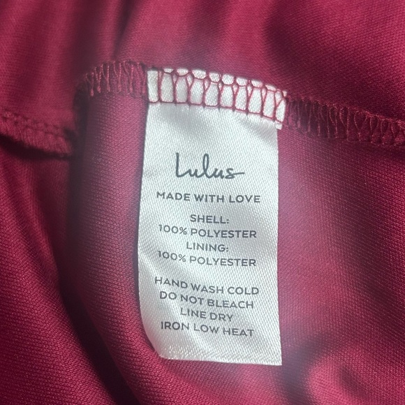 Lulu's Faux Wrap Midi Dress Large Party Holiday Chiffon Embroidered Asymmetrical - Picture 14 of 17